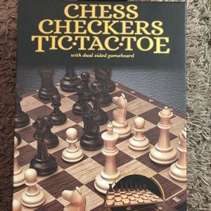 Chess Checkers tic-tac-toe Board game set